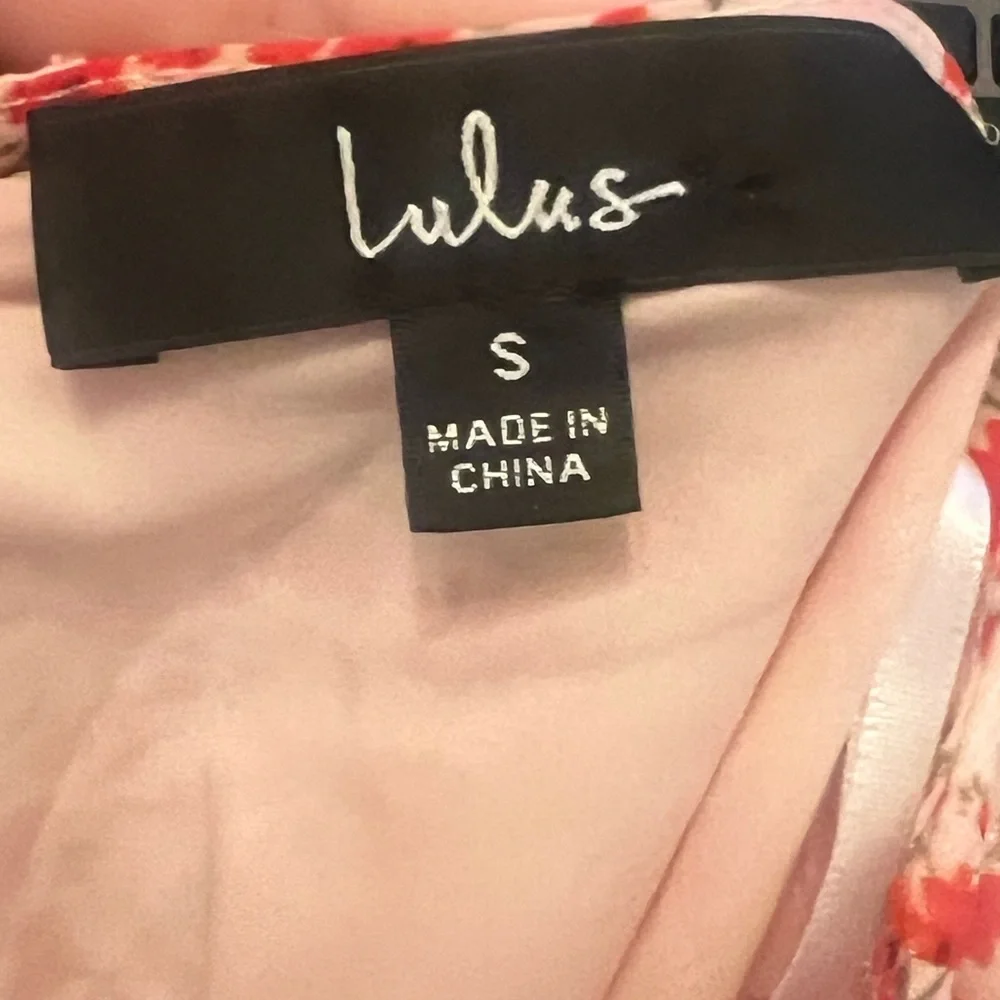 NWT Lulu’s Floral Print Ruched Short Sleeve Mini Dress - Picture 4 of 6